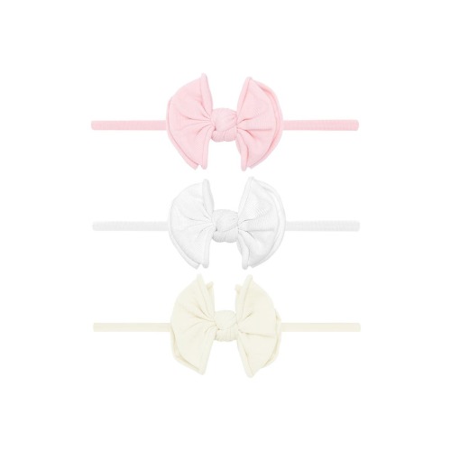 3-Pack Baby Fab Skinny Bow Headbands