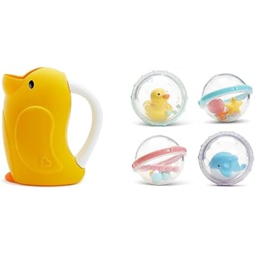 Munchkin® DucklingTM Shampoo Bath Rinser and Float & Play BubblesTM Baby Bath Toys, 4 Count