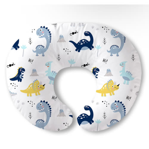 Plushii Nursing Pillow, Breathable Nursing Pillows for Breastfeeding, Breast Feeding Pillows for Mom, Breastfeeding Pillows for Bottle Feeding, Tummy Time, Sitting Support - Dinosaurs World