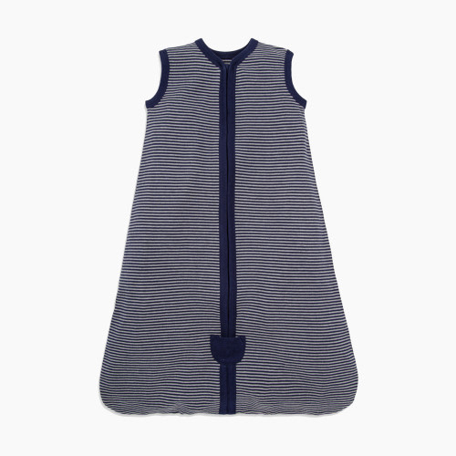 Burt's Bees Baby Beekeeper Organic Wearable Blanket - Midnight Classic Stripe, 0-6 Months