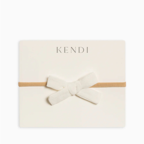 Linen Schoolgirl Bow