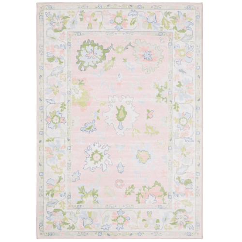 Addison Add04 Pink - Green Area Rug
