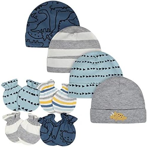 Gerber Baby Boys' Cap and Mitten Sets