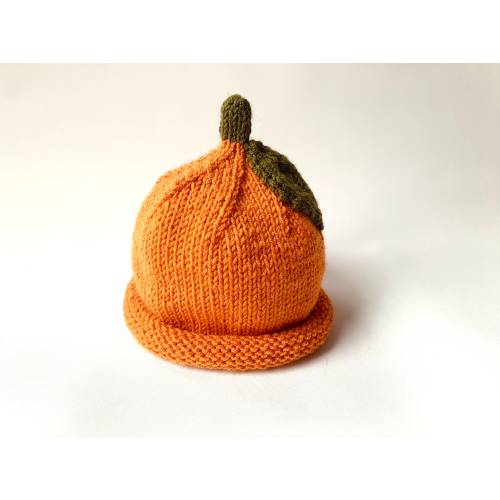 Clementine Hat, Fruit Hat for Baby, Toddler Berry Hat, Orange Newborn Photography Hat, Knitted Clementine Hat, Orange Beanie Hat, Orange Hat