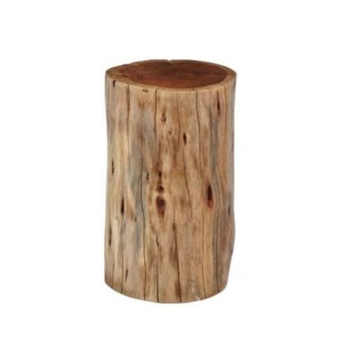 Global Archive Solid Wood Live Edge Stump Accent Table