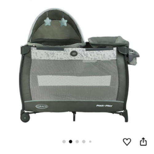 Graco Pack 'n Play Travel Dome Playard | Includes Travel Bassinet