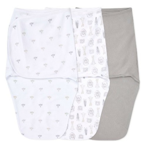 aden + anais essentials Easy Zipless Swaddle Wraps - 0-3 Months, Color: Safari