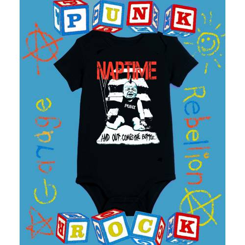NAPTIME “…And Out Comes the Bottle” Onesie