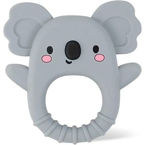 Tiger Tribe Silicone Teether Koala Soft BPA-Free Teething Relief Sensory Toy for Infants Newborns 0-18 Months