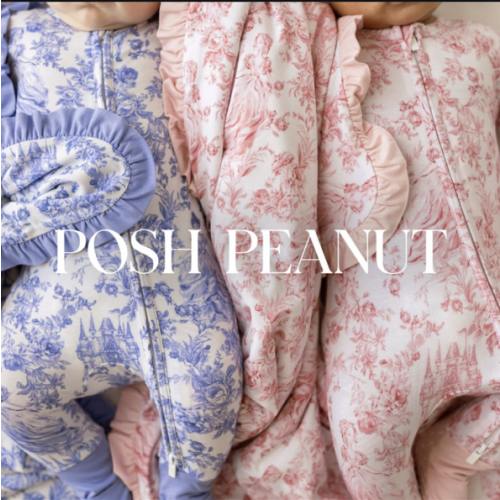 Floral White Baby Girl Sleeper | Antoinette