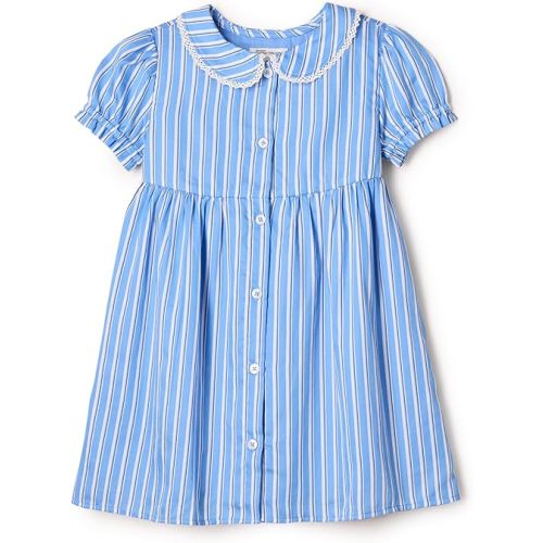Amazon Essentials x Sofia Grainge Toddlers and Baby Girls' Cotton Sateen Dress with Collar