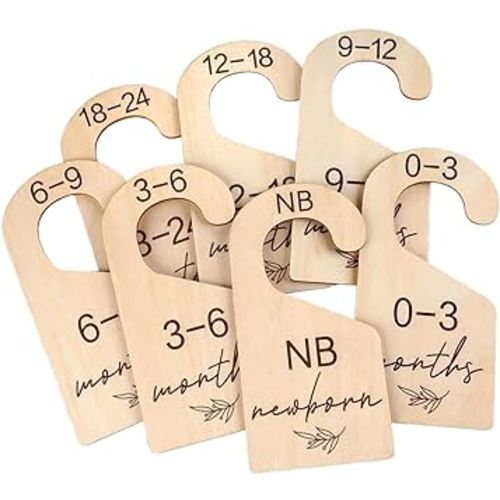 Amazon.co.jp: Luwecf 7pcs Closet Baby Size Dividers Newborn Closet Dividers for Baby Photo Props : Baby