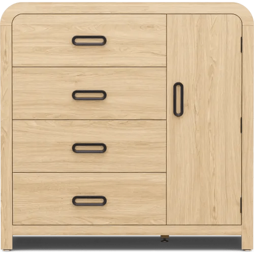 Drew & Jonathan Kids Hidden Hills Light Oak Wood Chest | Rooms to Go