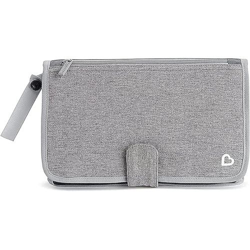 Munchkin® Go Change™ Portable Diaper Changing Kit with Changing Pad and Wipes Case, Grey