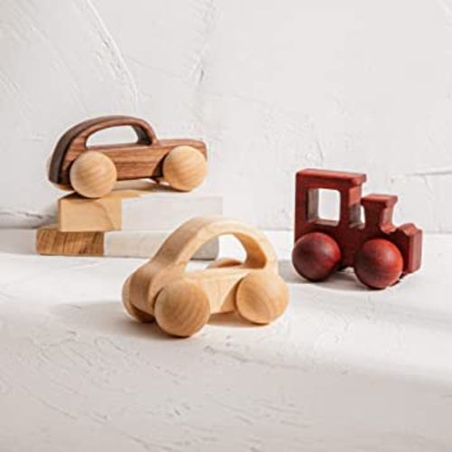 3PCS Wooden Baby Toys,Baby Grasping Toys Push Car Toys Montessori Toys Wooden Toy Vehicles,#1 : Amazon.sg: Toys