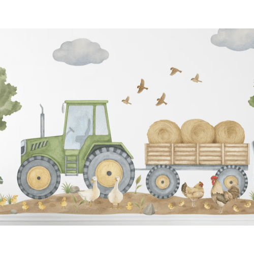 Green Tractor Wall Decor