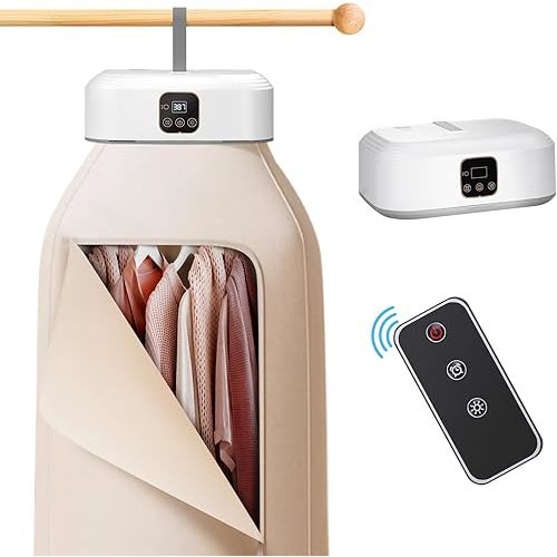Portable Clothes Dryer,Mini Laundry Dryers with Remote Control, Small Compact Foldable Electric Drying Machine with Dry Bag for Travel,RV, Home,Apartment