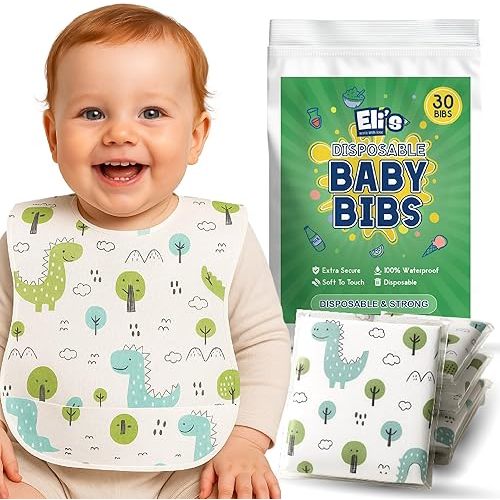 Eli with Love Disposable Bibs Individually Wrapped
