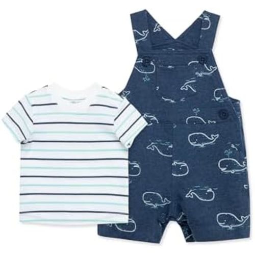 Little Me baby-boys 2-piece Tee Shirt and Shortall Set