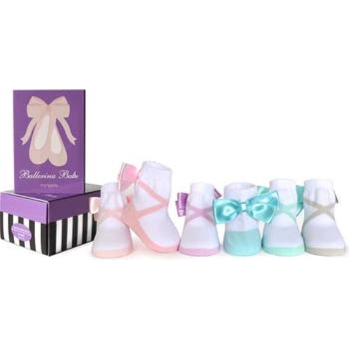 Ballerina Babe Socks Gift Box - Pack of 6, 0-12 M