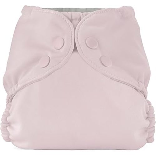 Esembly Cloth Diaper Outer, Waterproof Swim Cloth Diaper Cover, Leak-Proof and Breathable Layer Over Prefolds, Flats or Fitteds, Reusable with Snap Closure - Size 2 (18-35lbs), Amethyst
