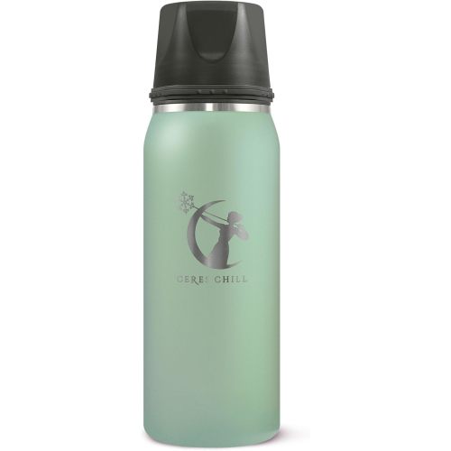 Breastmilk Chiller Reusable Storage Container by CERES CHILL | Keeps Milk Safe for up to 20 Hours | Connects w/Major Pumps (1 Chiller, Zen Green)