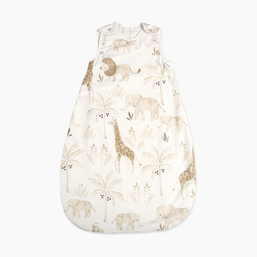 Crane Baby Cotton Sateen Wearable Blanket - Kendi Animals, 0-9 M