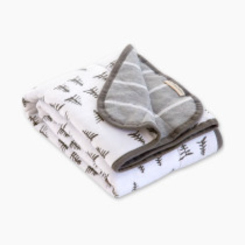 Burt's Bees Baby Reversible Organic Cotton Jersey Knit Blanket - Pine Forest