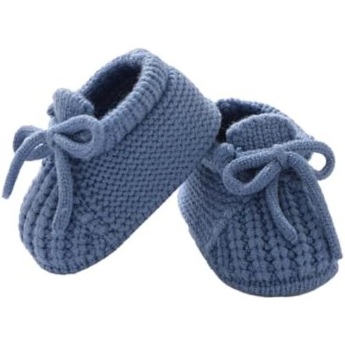 DovFanny Baby Booties Newborn Baby First Shoes Cozy Warm Knit Soft Booties for Toddler Infant Boy Girl