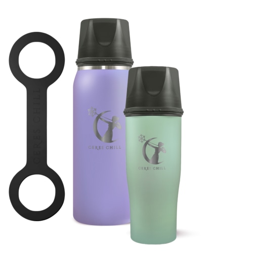 Ceres Chill - Breast Milk Chiller, 2 pk - OG Chiller & Demigoddess Mini Duo (ultraviolet, sweet pea)