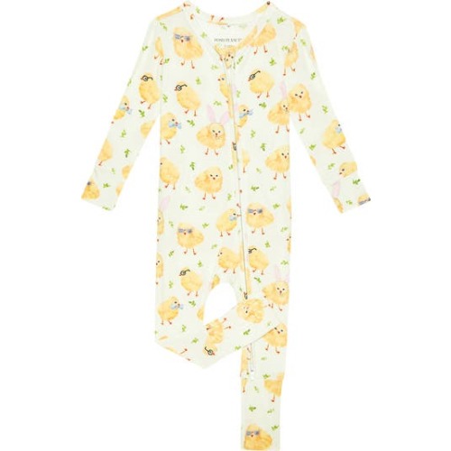 Charles Chick Easter Print Fitted Convertible Footie Pajamas, 9-12M