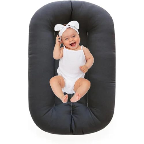 Baby Lounger Soft Cotton Bionic Design Lounger for Infant Baby 0-24 Months, Newborn Babies Shower Gifts (Sparrow Baby Lounger)