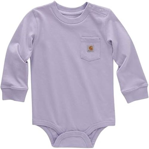 Carhartt Unisex Baby Long-Sleeve Pocket Bodysuit