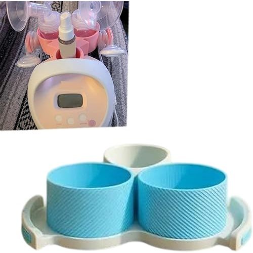 Bottle Holder for Spectra Breast Pump | Fits All S1 S2 Versions | Organize and Simplify Your Pumping Journey | Functional Design for Easy Use (White)
