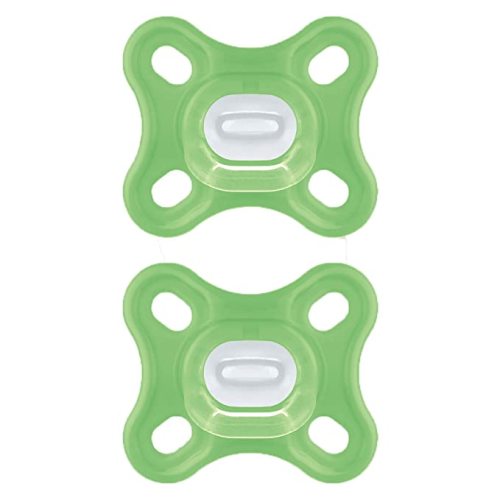 MAM Comfort Pacifiers, Newborn Pacifiers (2 Pack, 1 Sterilizing Pacifier Case) MAM Pacifiers 0-4 Months, Best Pacifier for Breastfed Babies, Unisex Baby Pacifiers, Silicone Pacifier