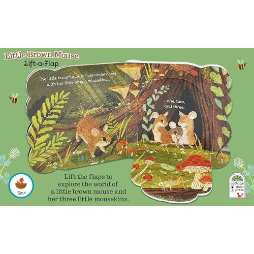 Little Brown Mouse - A Lift-a-Flap Board Book for Babies and Toddlers, Ages 1-4