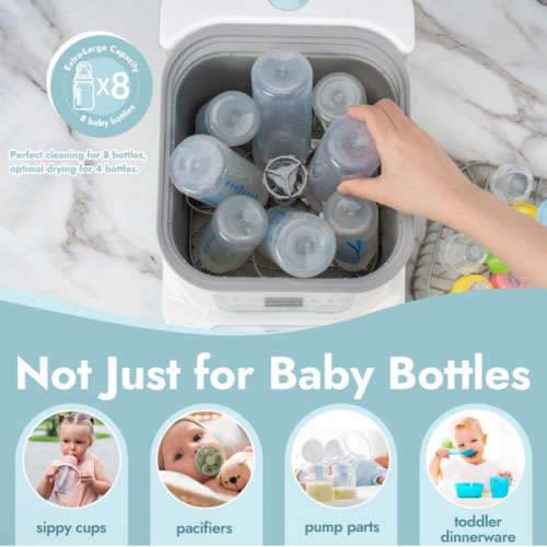 Baby Bottle Washer Sterilizer and Dryer All in One Bottle Cleaner.