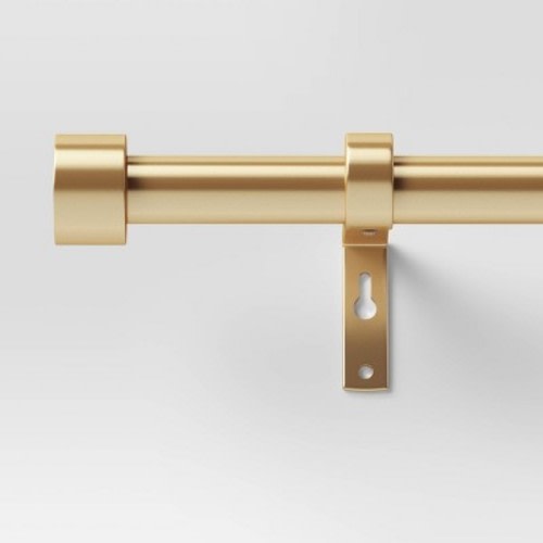 Dauntless Curtain Rod - Threshold™, Color: Brass, Size: 66"-120"