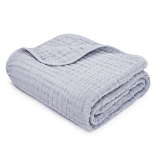 Baby Muslin Blanket, Large 40" X 40" By Comfy Cubs (Blush, Baby - Muslin)