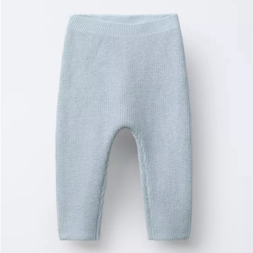 PEARL KNIT PANTS - Sky blue | ZARA United States