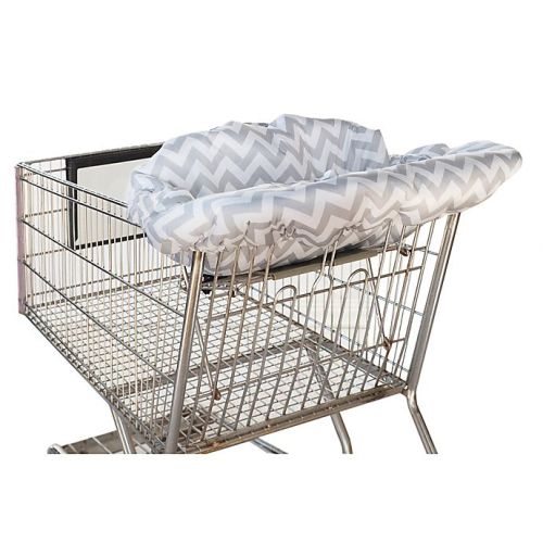 Itzy Ritzy® Ritzy Sitzy™ Shopping Cart and High Chair Cover in Grey Chevron
