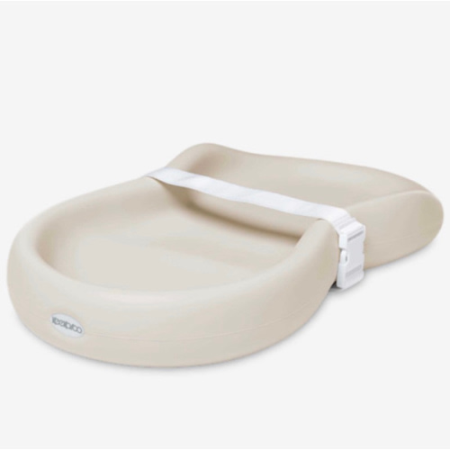 Keekaroo Peanut Changer Baby Vanilla – The Original Made in USA Easy-to-Clean Changing pad and The only Shell Over Foam, Fully Water Repellant, Wipeable Diaper pad, Wipe-Clean Changing pad