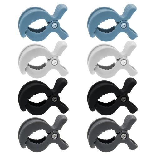 8 Pack Colorful Stroller Clips Pegs to Hook Muslin and Toys Seat Cover Blanket Clips Plastic Universal Clip