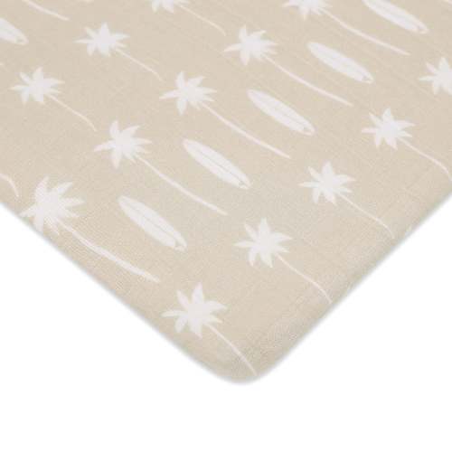 Beach Bum - Babyletto Bassinet Sheet Muslin Cotton