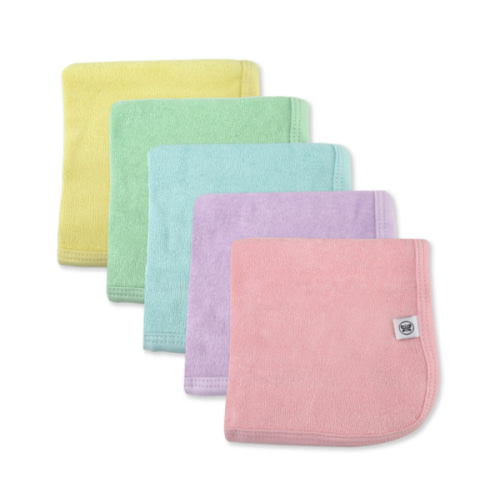 5-Pack Organic Cotton Baby Terry Wash Cloths | Honest Baby Clothing
