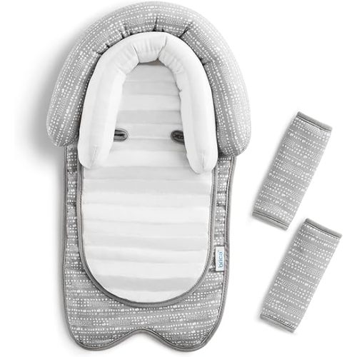 Munchkin® Brica® XtraGuard™ Head Support & Strap Cover for Baby Car Seats with Silver-Ion Technology, Dots