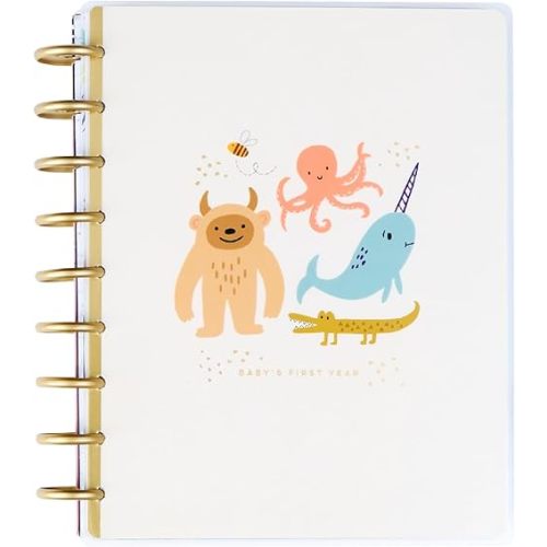 Happy Planner 12-Month Undated Disc-Bound Planner for New or Expecting Parents, Classic Size, Baby Layout, Hello Little One Theme