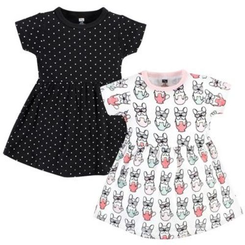 Hudson Baby Baby Girls Cotton Dresses, Bonjour, 3-6 Months