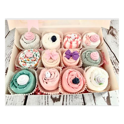 Baby Shower Gift Basket Girl New Baby Gift Basket Bodysuit Cupcakes Bestseller Baby Shower Gifts Baby Boy Gift Box Newborn Gifts for New Mom