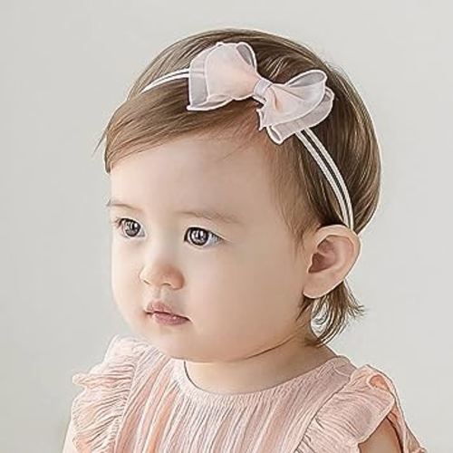 Bethynas Baby Girls Cute Bow-knot Headband Soft Lace Floral Hairbands Newborn Infant Toddlers Kids Hair Accessories (Style 8)